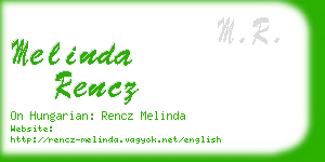 melinda rencz business card